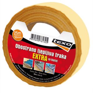 Obostrano ljepljiva traka na tekstilu 50mm/10m