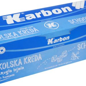 Kreda šk.bijela KARBON okrugla 1/100