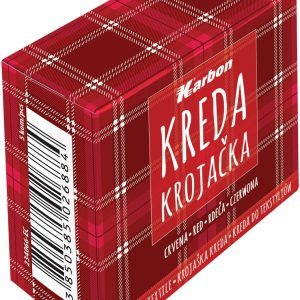 Kreda krojačka crvena KARBON kutija 5 kom