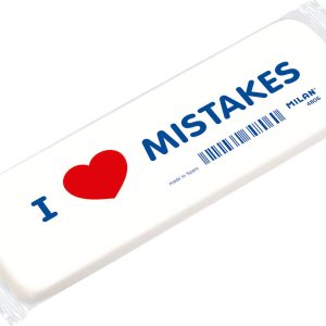 Gumica MILAN 4806 velika "I <3 MISTAKES