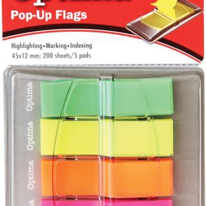 Zastavice označ. POP-UP 200/1 5bojax40 neon 45x12mm