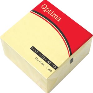 Blok samolj.kocka 76x76 žuta OPTIMA 450L