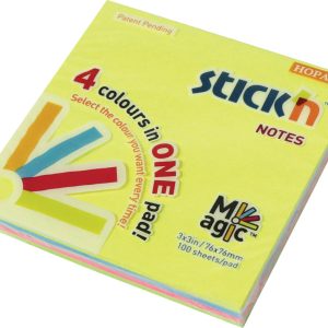 Blok samolj. STICK'N 76x76 neon sort 4 boje MAGIC 100L