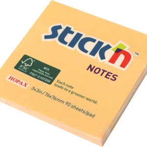 Blok samolj. STICK'N 76x76 pastel narančasti FSC 90L