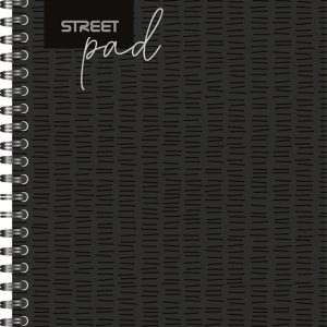 Blok kolegij A4/D STREET PAD BLACK 100L