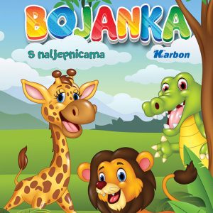 Bojanka za djecu A5 Karbon s naljepnicama