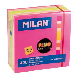 Blok samolj.kocka 76x76 Fluo 4 boje 400L MILAN