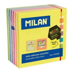 Blok samolj.kocka 76x76 Fluo 7 boja 400L MILAN