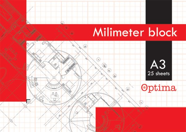 Blok milimetarski A3 Optima
