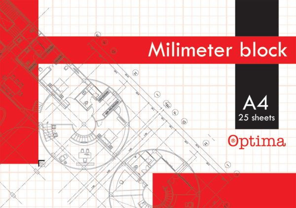 Blok milimetarski A4 Optima