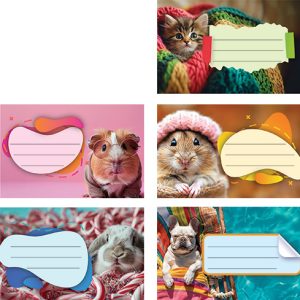 Naljepnice za bilježnice Street Animals