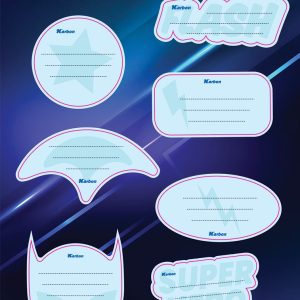 Naljepnice za bilježnice Karbon